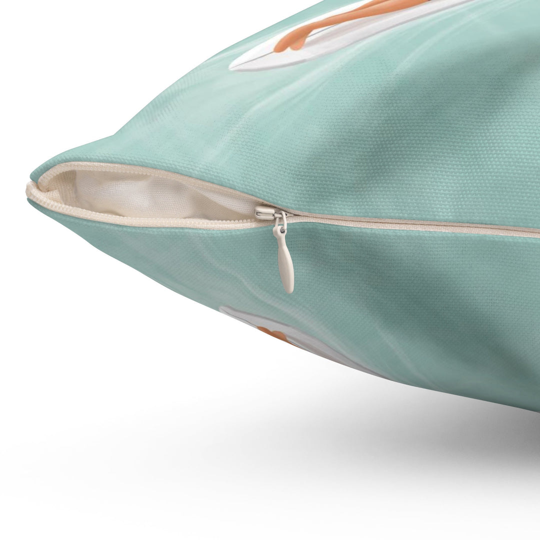 Watercolour Coastal Cushion Cover | Surfing Print