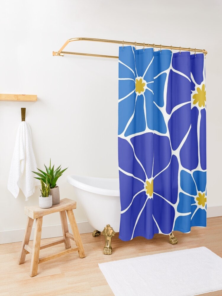 Tropical Shower Curtain – Matisse Inspired Floral Waterproof Polyester Curtain