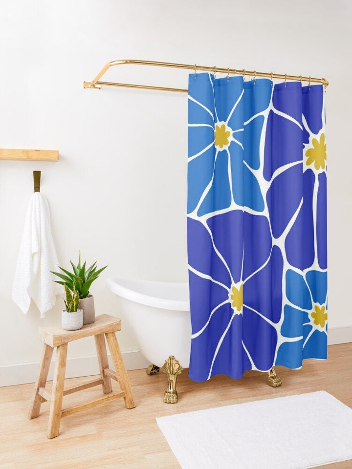 Tropical Shower Curtain – Matisse Inspired Floral Waterproof Polyester Curtain