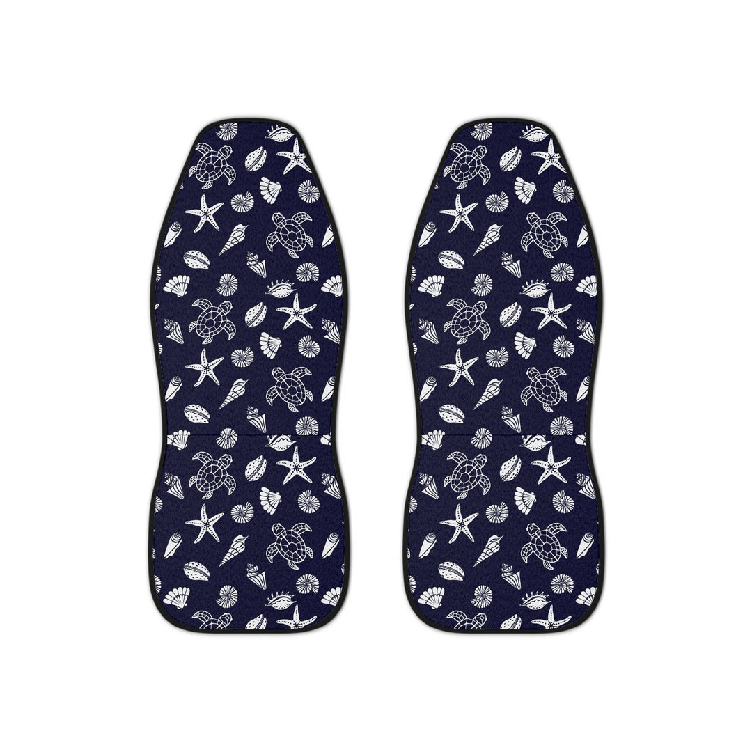 Turtle Bay Car Seat Covers (Set of 2) | Universal Fit Sea Turtle Print & Tropical Decor