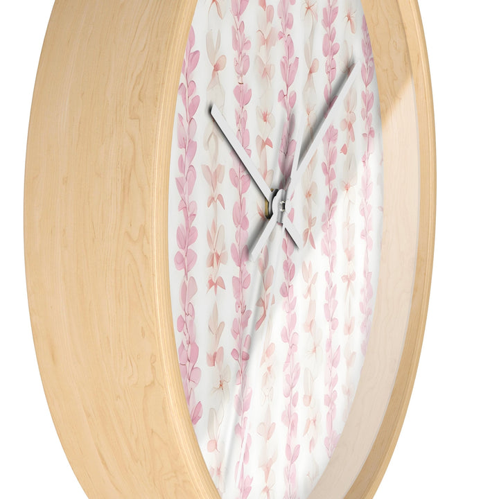 Hawaiian Flower Lei Wall Clock | Silent Quartz Movement & Coastal Floral Decor