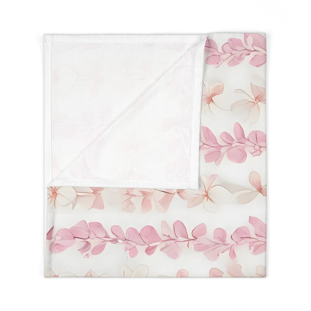 Hawaiian Flower Lei Blanket | Soft Breathable Jersey Polyester Swaddle Wrap