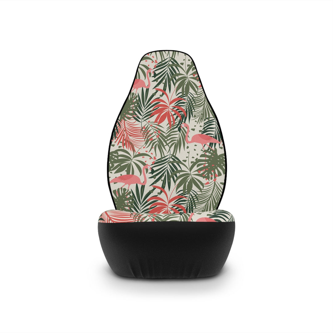 Pink Flamingo Car Seat Cover – Tropical Boho Print, Universal Fit, Protective