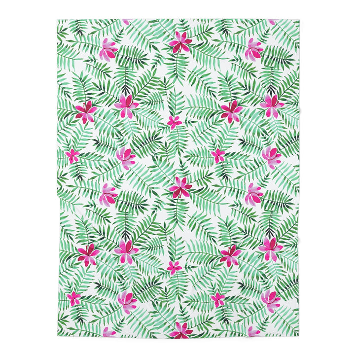 Happy Aloha Baby Swaddle Blanket | Soft Breathable Jersey Polyester Floral Wrap