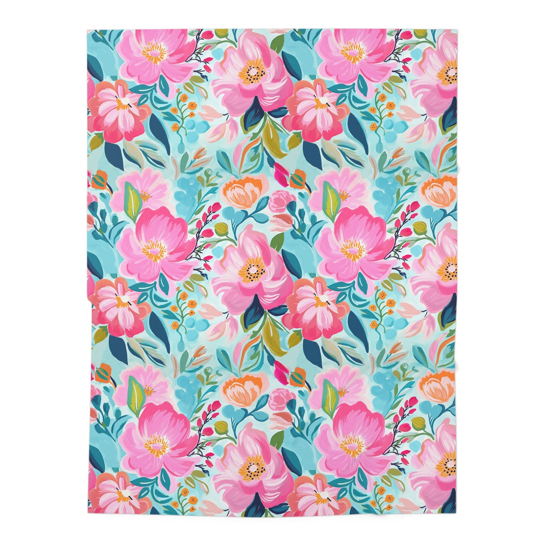 Tahitian Bloom Baby Swaddle Blanket | Soft Breathable Jersey Polyester Floral Wrap