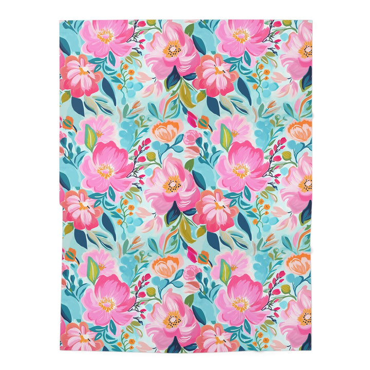Tahitian Bloom Baby Swaddle Blanket | Soft Breathable Jersey Polyester Floral Wrap