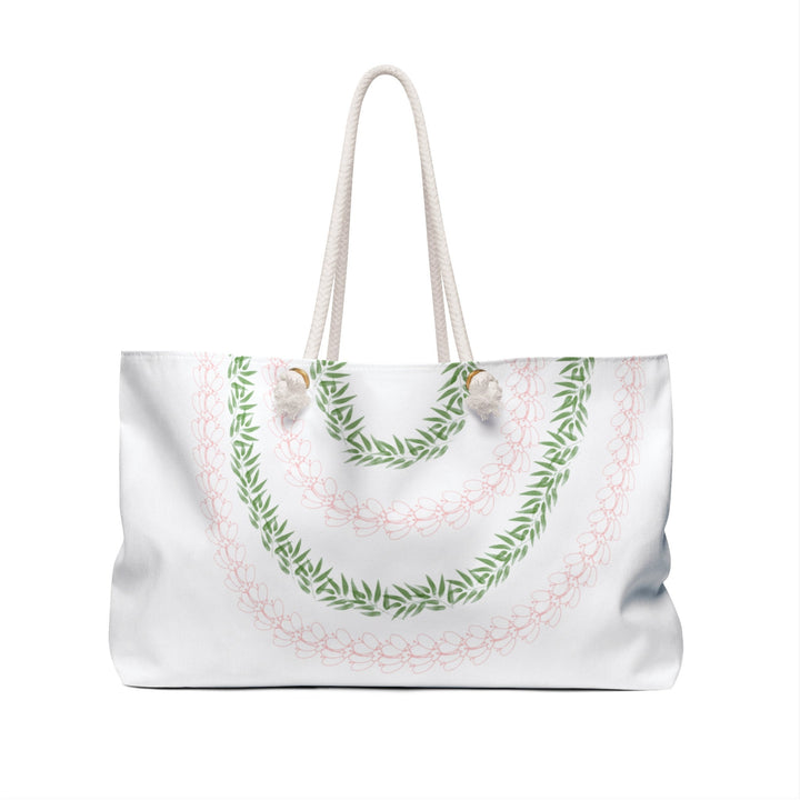 Hawaiian Flower Lei Weekender Bag | Durable Water-Resistant Tropical Tote