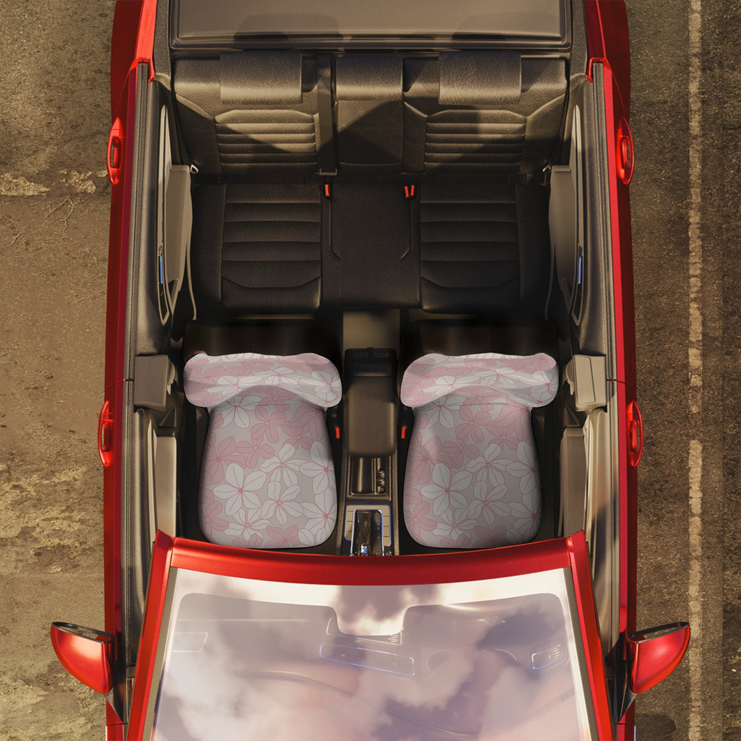 Teahupo'o Hawaiian Car Seat Covers (Set of 2) | Universal Fit Vintage Hibiscus Protection
