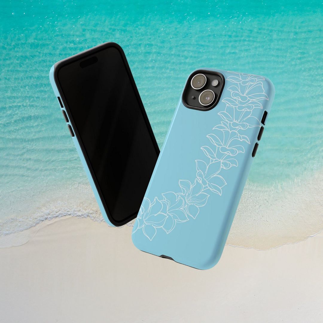 Tough Dual Layer Phone Case | Hawaiian Flower Lei Design for iPhone & Samsung