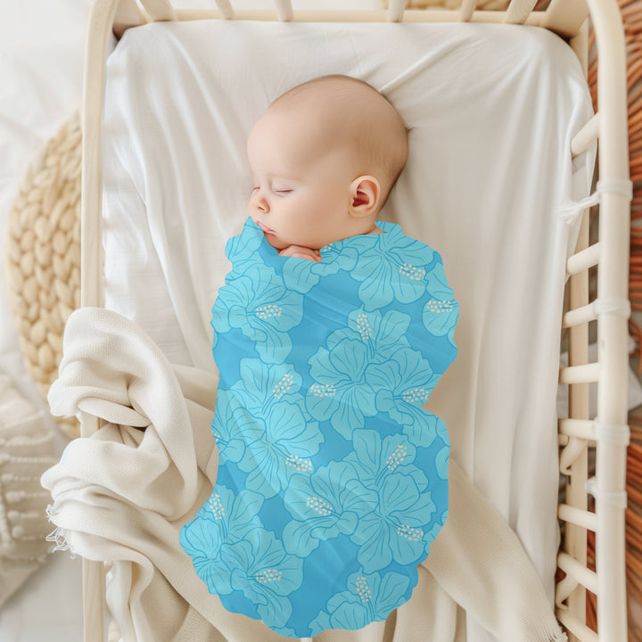 Waikiki Baby Swaddle - Tropical Baby Wrap | Soft Breathable Baby Blanket