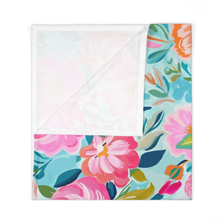Tahitian Bloom Baby Swaddle Blanket | Soft Breathable Jersey Polyester Floral Wrap
