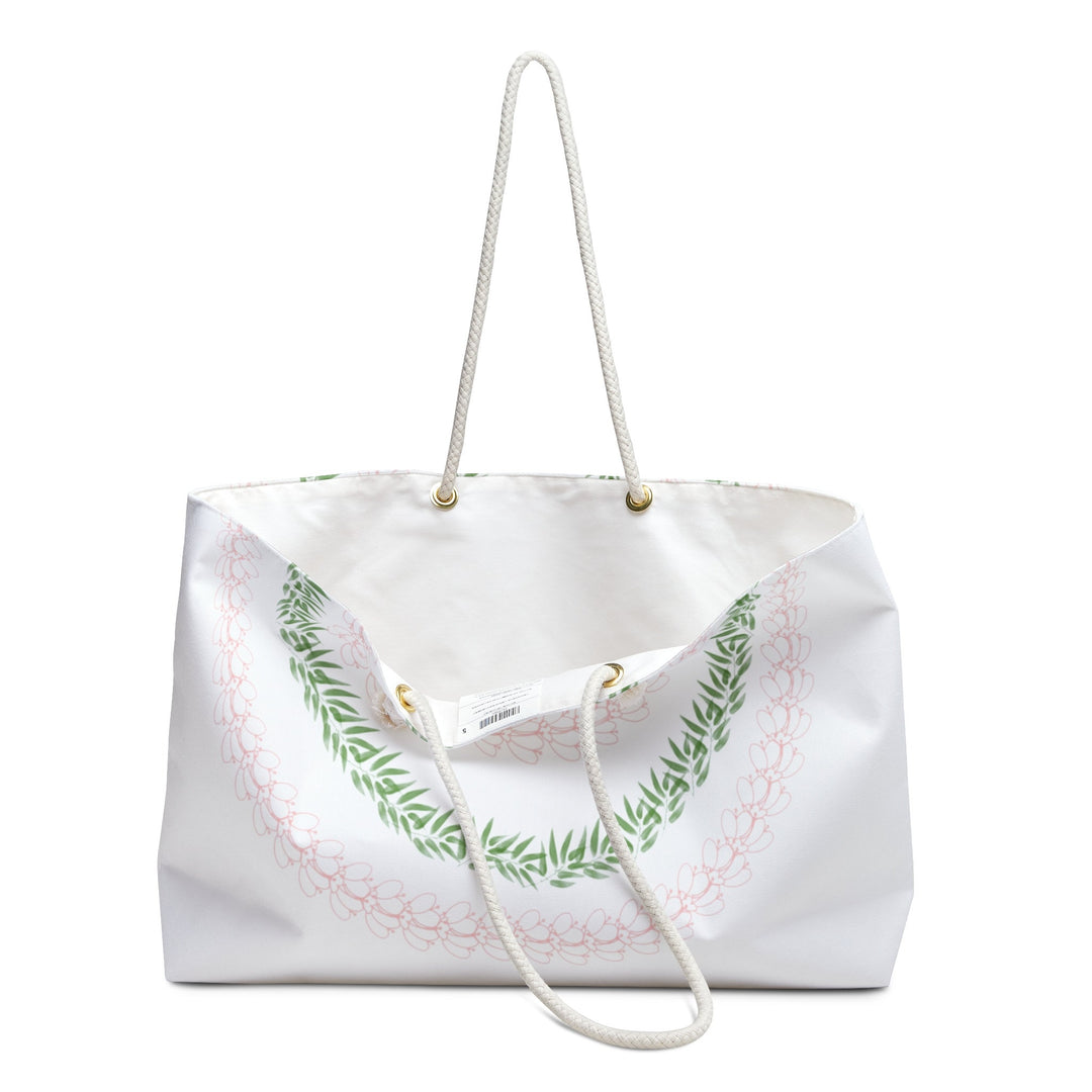 Hawaiian Flower Lei Weekender Bag | Durable Water-Resistant Tropical Tote