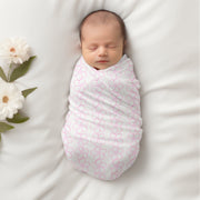 Pink Plumeria Lei Baby Blanket