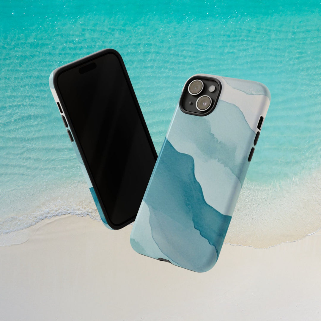 Tough Dual Layer Phone Case | Ocean Waves Surf Print for iPhone & Samsung