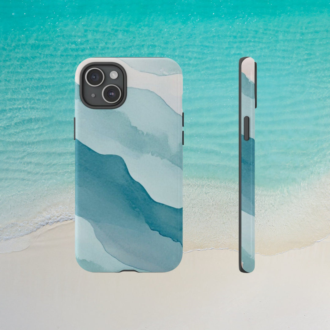 Tough Dual Layer Phone Case | Ocean Waves Surf Print for iPhone & Samsung