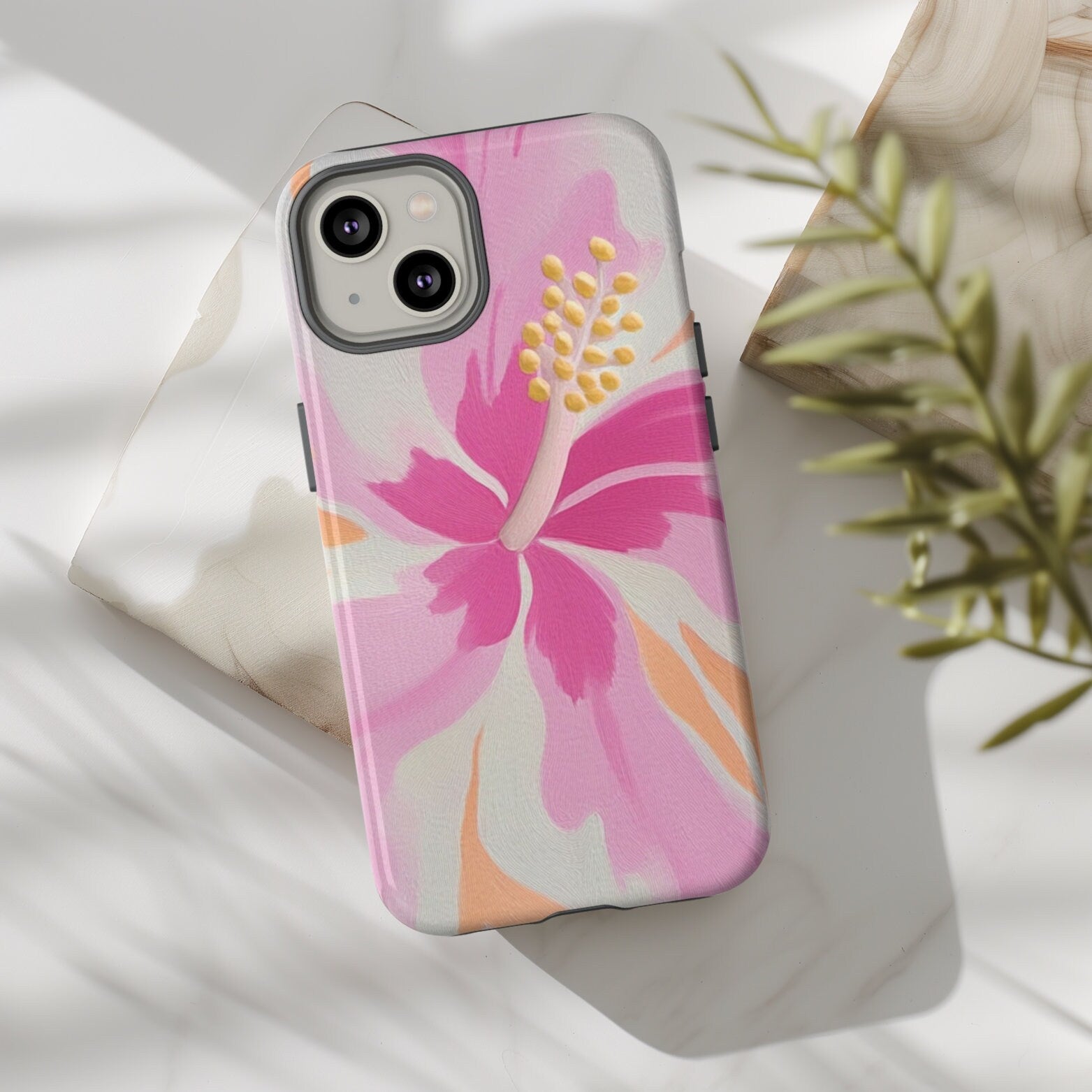 Hawaiian Pink♡ Tahitian Sunrise Phone Case - Little Aloha Co Slim Protective