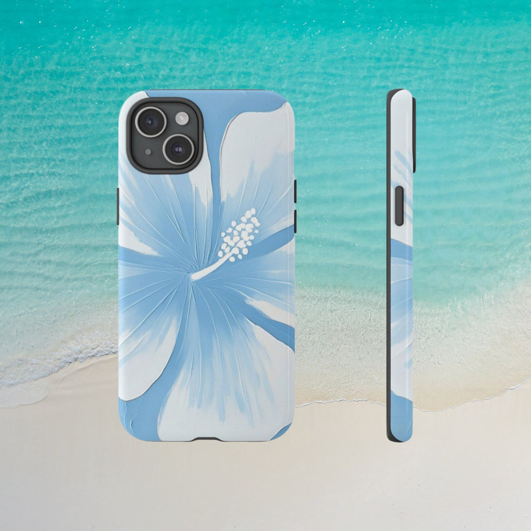 Tough Dual Layer Phone Case | Abstract Hibiscus Design for iPhone & Samsung