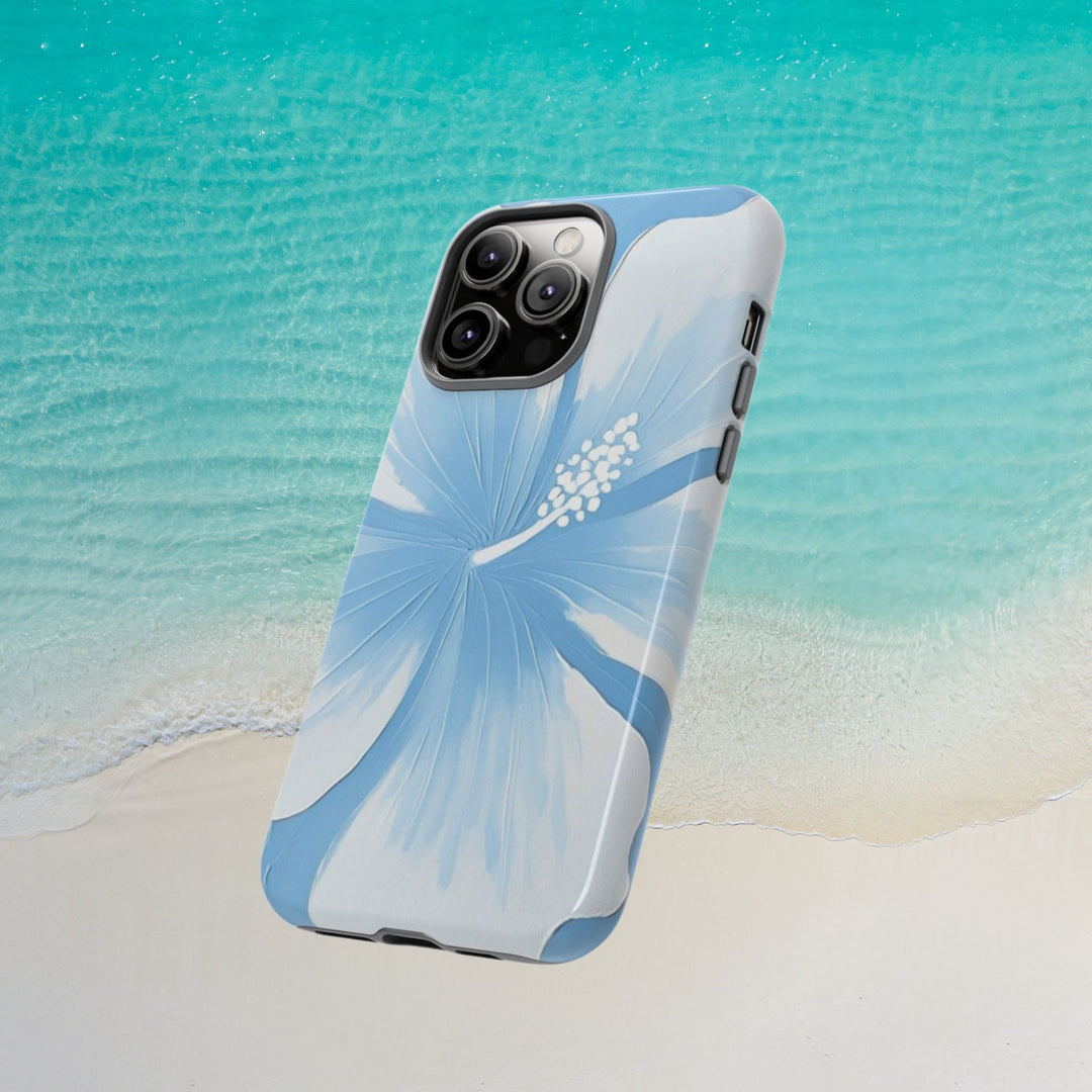 Tough Dual Layer Phone Case | Abstract Hibiscus Design for iPhone & Samsung