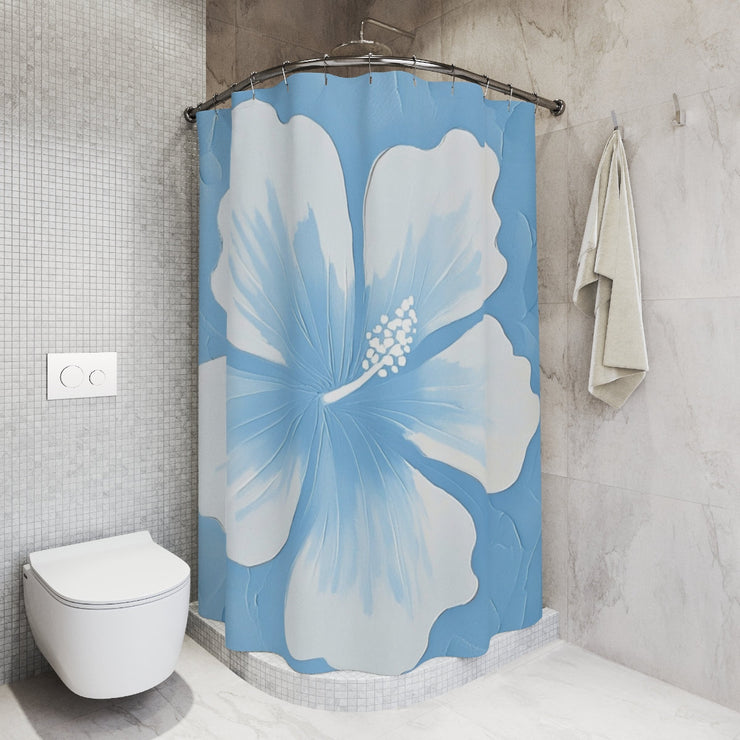 Tropical Hibiscus Shower Curtain