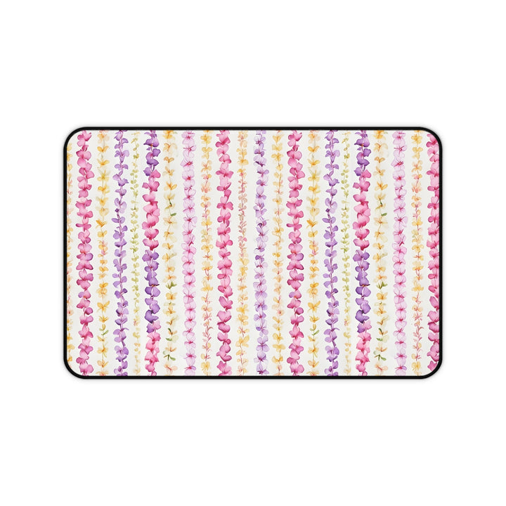 Hawaiian Flower Lei Desk Mat | Anti-Slip Neoprene Large Mouse Pad