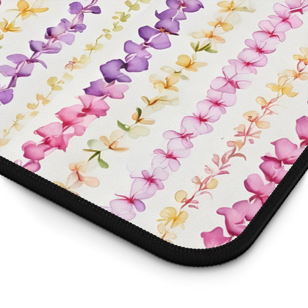 Hawaiian Flower Lei Desk Mat | Anti-Slip Neoprene Large Mouse Pad
