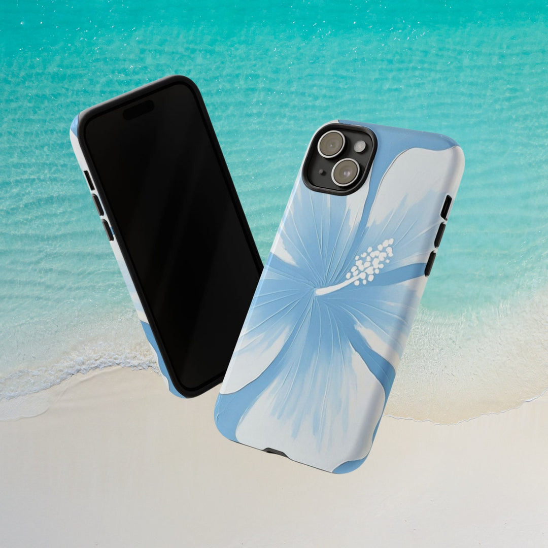 Tough Dual Layer Phone Case | Abstract Hibiscus Design for iPhone & Samsung