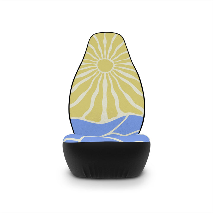 Byron Bay Car Seat Covers (Set of 2) | Durable Retro Sun Universal Fit