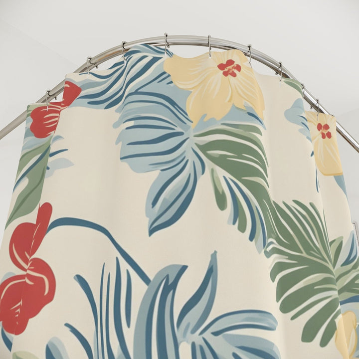 Hawaiian Garden Shower Curtain - Vintage Floral 72x72