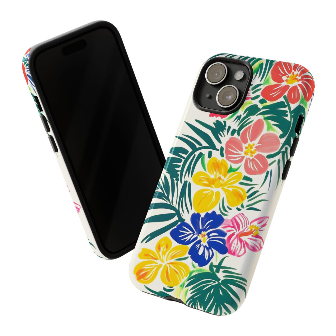 Tough Phone Case | Hawaiian Floral Hibiscus Print for iPhone & Samsung