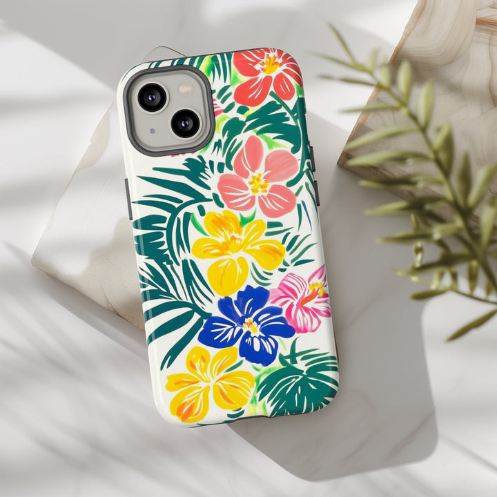 Tough Phone Case | Hawaiian Floral Hibiscus Print for iPhone & Samsung