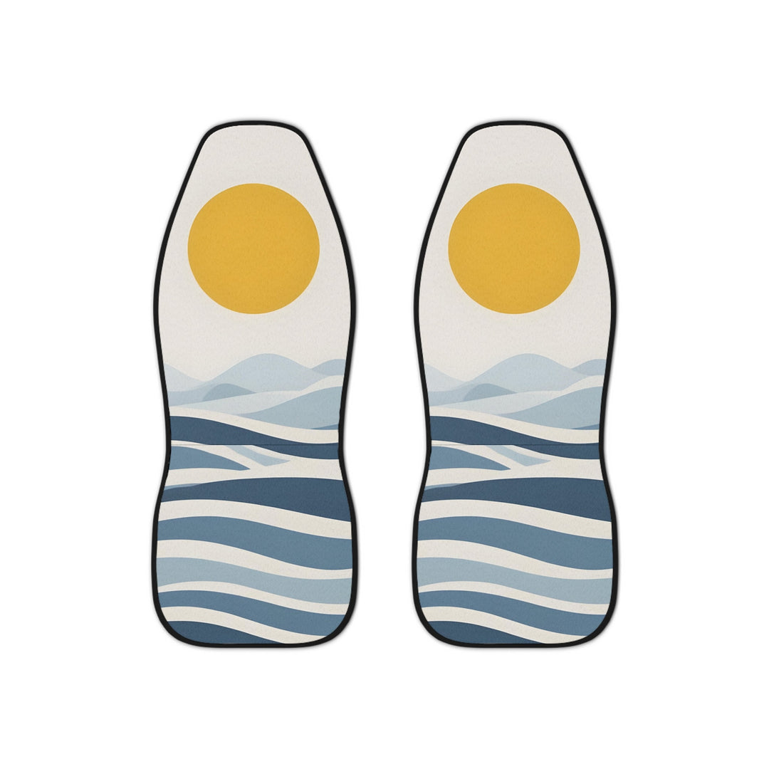 "Endless Summer" Retro Car Seat Covers (Set of 2) | Universal Fit Groovy Polyester