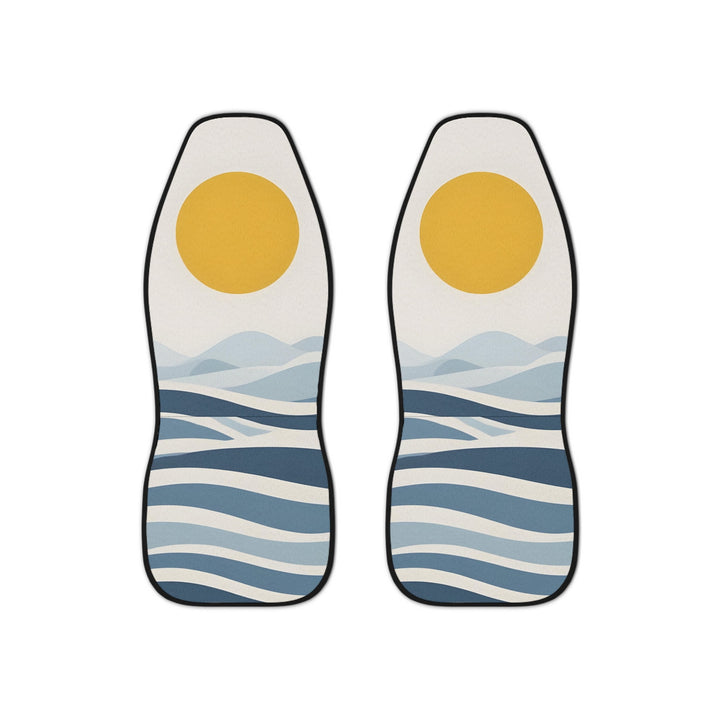 "Endless Summer" Retro Car Seat Covers (Set of 2) | Universal Fit Groovy Polyester