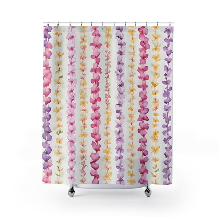 Hawaiian Flower Lei Shower Curtain