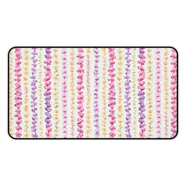 Hawaiian Flower Lei Desk Mat | Anti-Slip Neoprene Large Mouse Pad