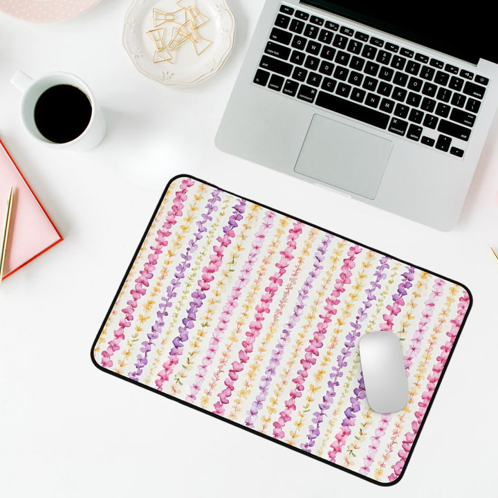 Hawaiian Flower Lei Desk Mat | Anti-Slip Neoprene Large Mouse Pad