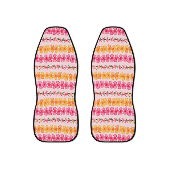 Hawaiian Flower Lei Seat Covers – Tropical Car Seat Covers | Easy Install, Breathable Polyester