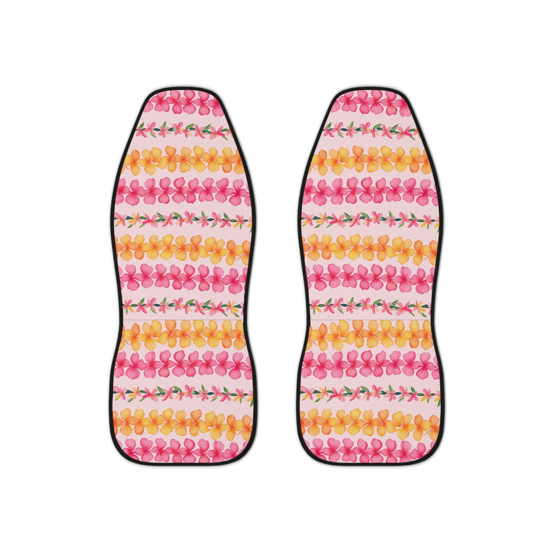 Hawaiian Flower Lei Seat Covers - Tropical Car Seat Covers | Durable Polyester