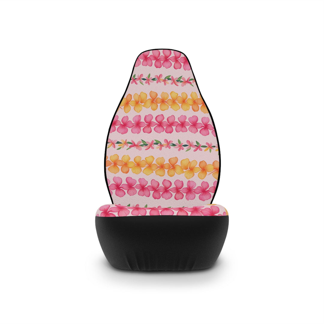 Hawaiian Flower Lei Seat Covers – Tropical Car Seat Covers | Easy Install, Breathable Polyester