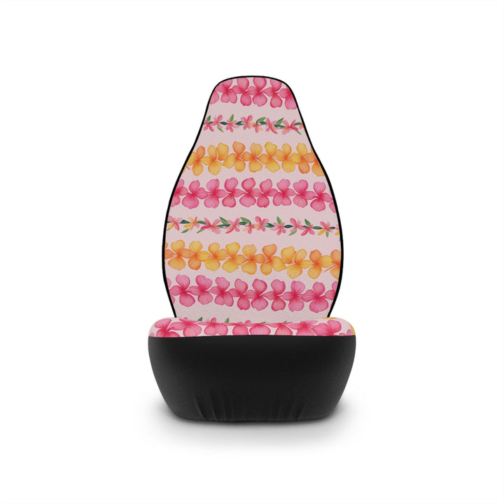 Hawaiian Flower Lei Seat Covers – Tropical Car Seat Covers | Easy Install, Breathable Polyester