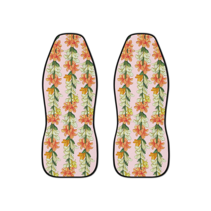 Hawaiian Flower Lei Seat Covers – Tropical Floral Car Seat Covers with Breathable Fabric