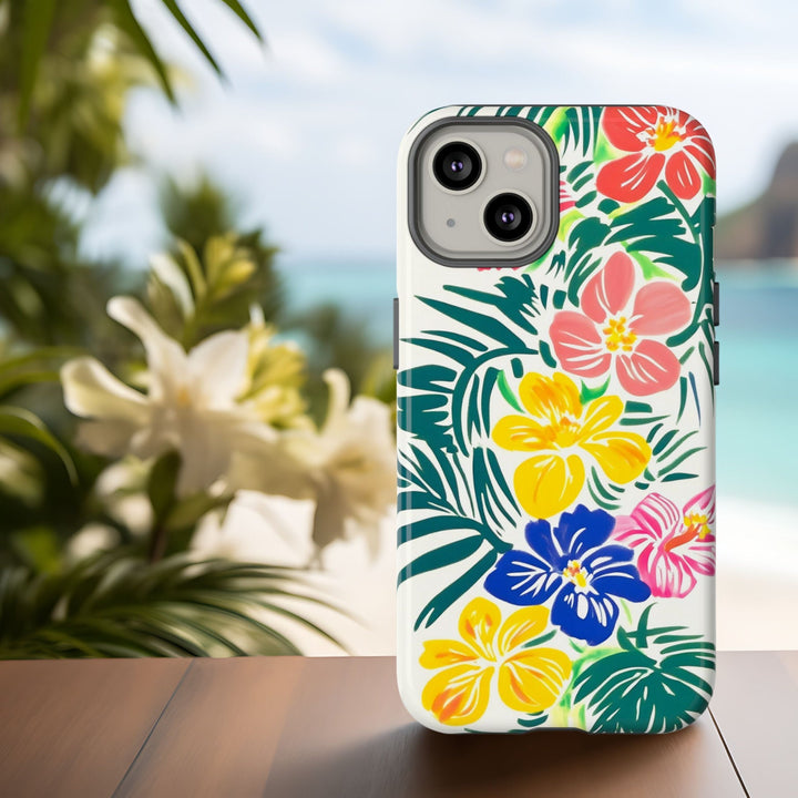 Tough Phone Case | Hawaiian Floral Hibiscus Print for iPhone & Samsung