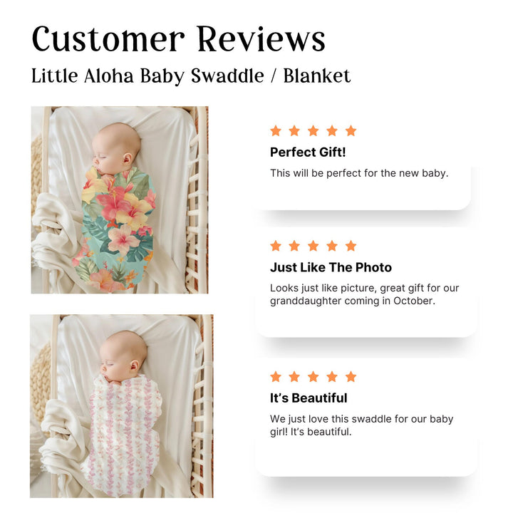 Baby Swaddle Blanket – Vintage Floral Print Soft Breathable Fabric Wrap for Newborns