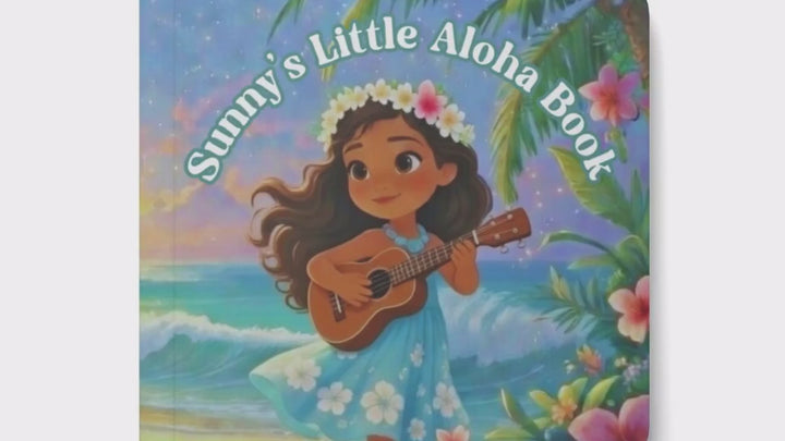 Personalised Little Aloha Board Book – Hawaiian Mindfulness Story for children of all ages, first birthday, toddlers, christening gift