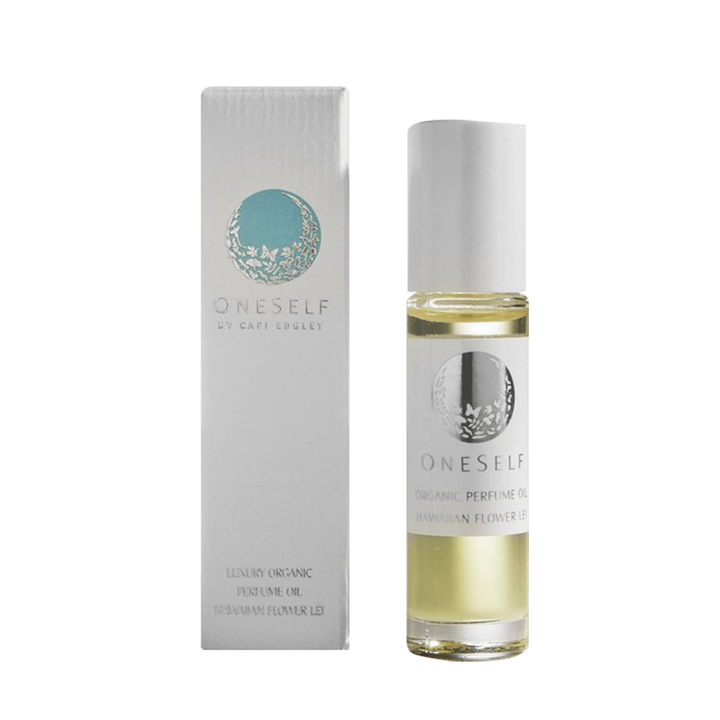OneSelf Organics Hawaiian Flower Lei Organic Perfume Oil Packaging